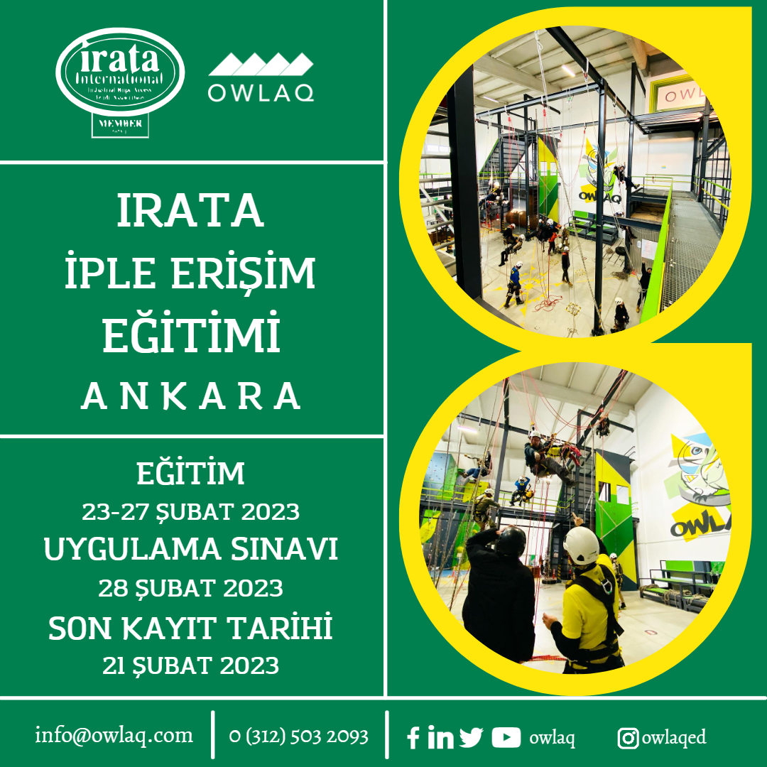 IRATA ŞUBAT 2023 İple Erişim Duyurusu !